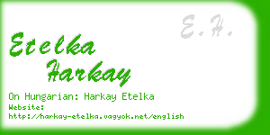 etelka harkay business card